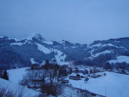The view from the village of Gruyere